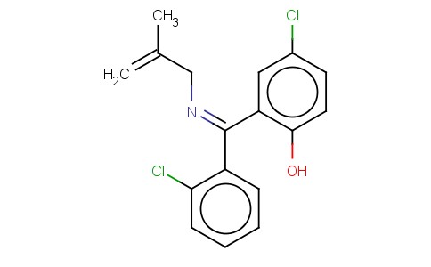 PHENOL, 4-CHLORO-2-((2-CHLOROPHENYL)((2-METHYL-2-PROPENYL)IMINO)METHYL)-